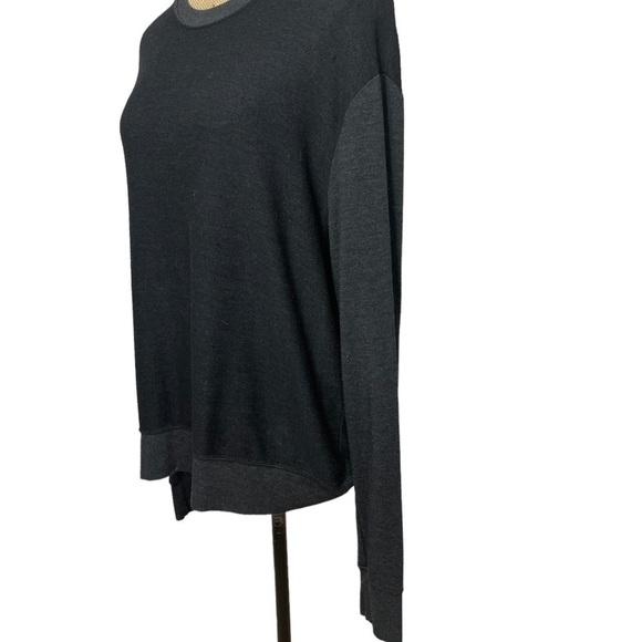 291 Venice Boutique Slit Back Pullover Contrast Hems Warm Size Large - Picture 4 of 11